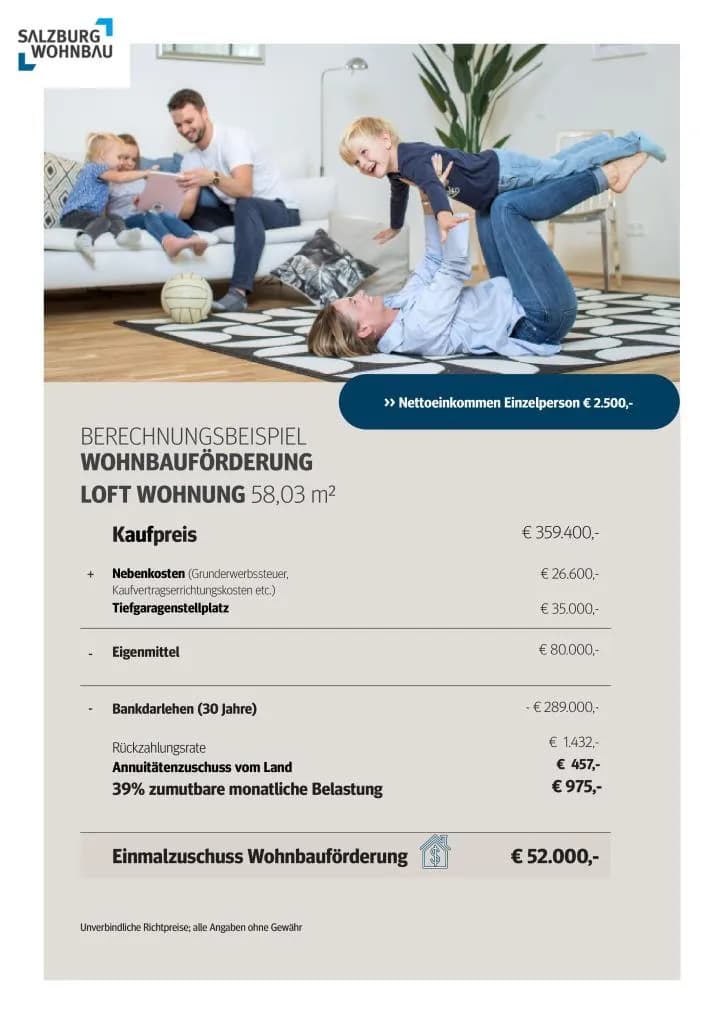 Wohnung kaufen in Salzburg Stadt – 58 m², € 359.400 – Bild 7 von 7