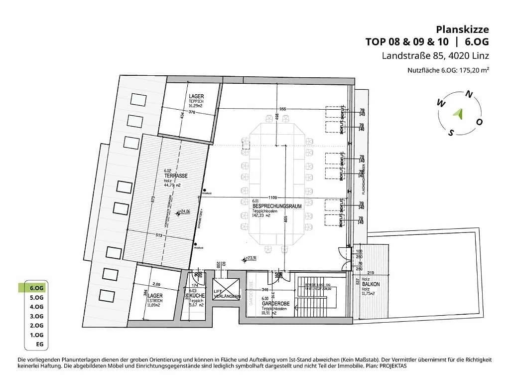 2-Zimmer-Gewerbeimmobilie mieten in Linz – 437 m², € 7.098 – Bild 17 von 17