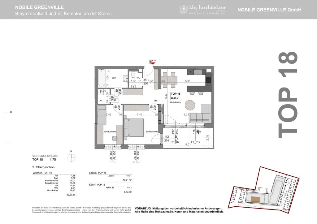3-Zimmer-Wohnung kaufen in Linz Land – 70 m², € 301.000 – Bild 10 von 10