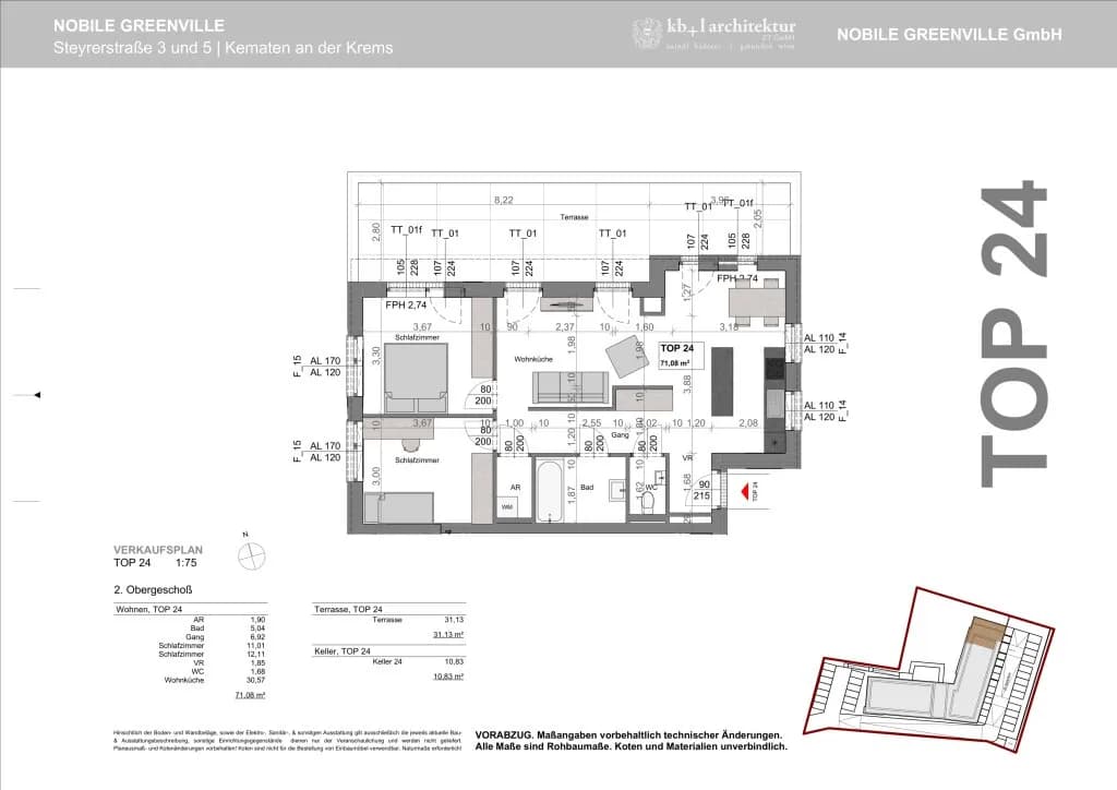 3-Zimmer-Wohnung kaufen in Linz Land – 71,1 m², € 307.000 – Bild 10 von 10