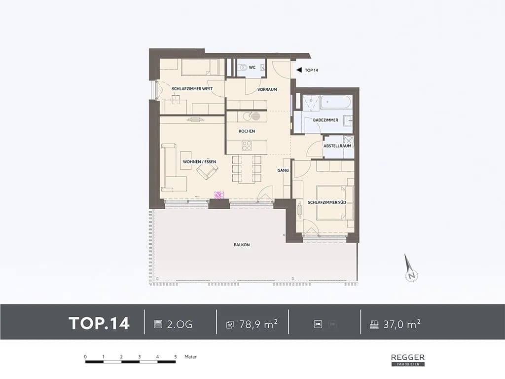 3-Zimmer-Wohnung kaufen in Villach – 78,9 m², € 509.000 – Bild 5 von 5