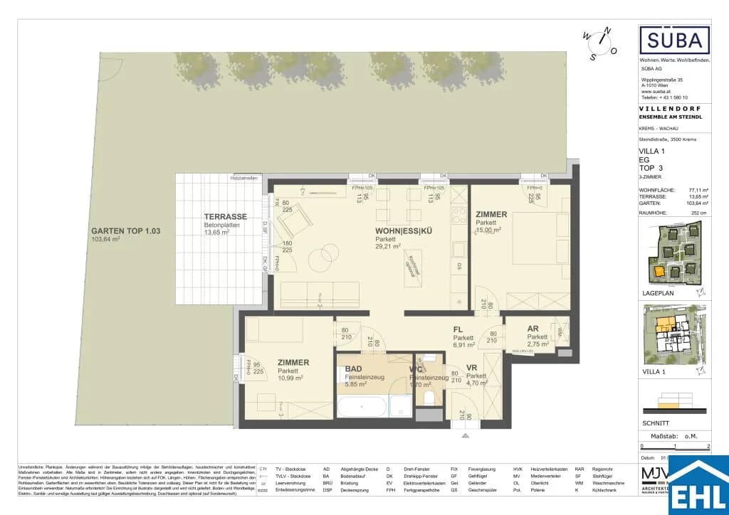 3-Zimmer-Wohnung kaufen in Krems an der Donau – 77,11 m², € 490.000 – Bild 17 von 17