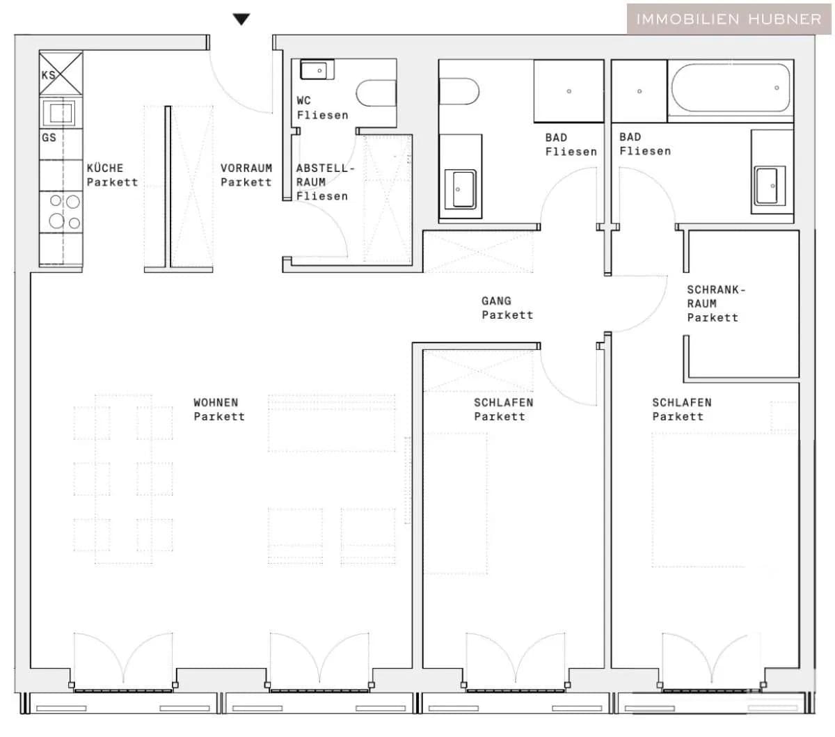 3-Zimmer-Wohnung mieten in Wien – 92 m², € 2.270 – Bild 14 von 16
