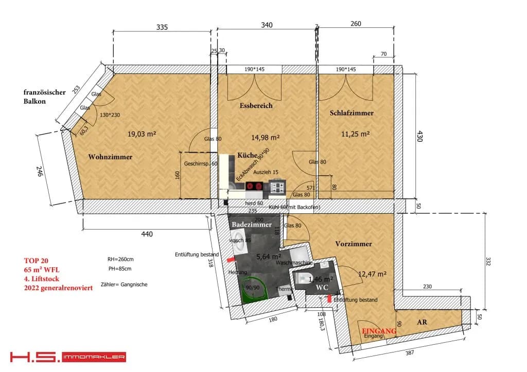 3-Zimmer-Wohnung kaufen in Wien – 64 m², € 419.000 – Bild 20 von 20