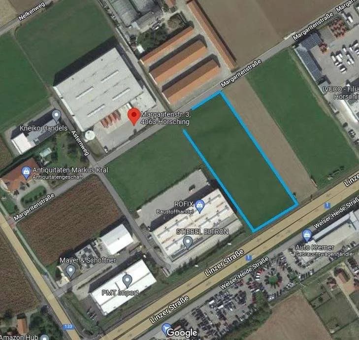Grundstück mieten in Linz Land – 9 515 m², € 11.418