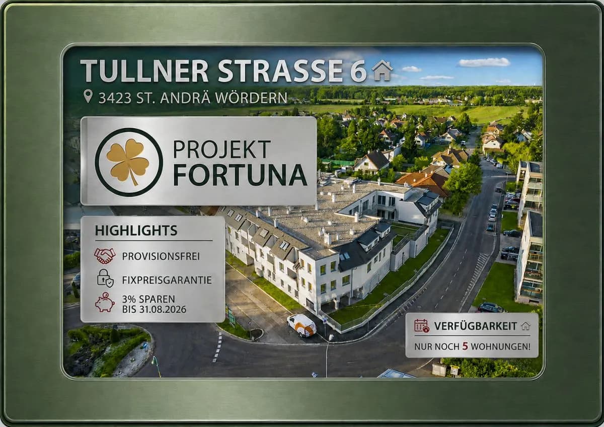 3-Zimmer-Wohnung kaufen in Tulln – 66,61 m², € 310.000