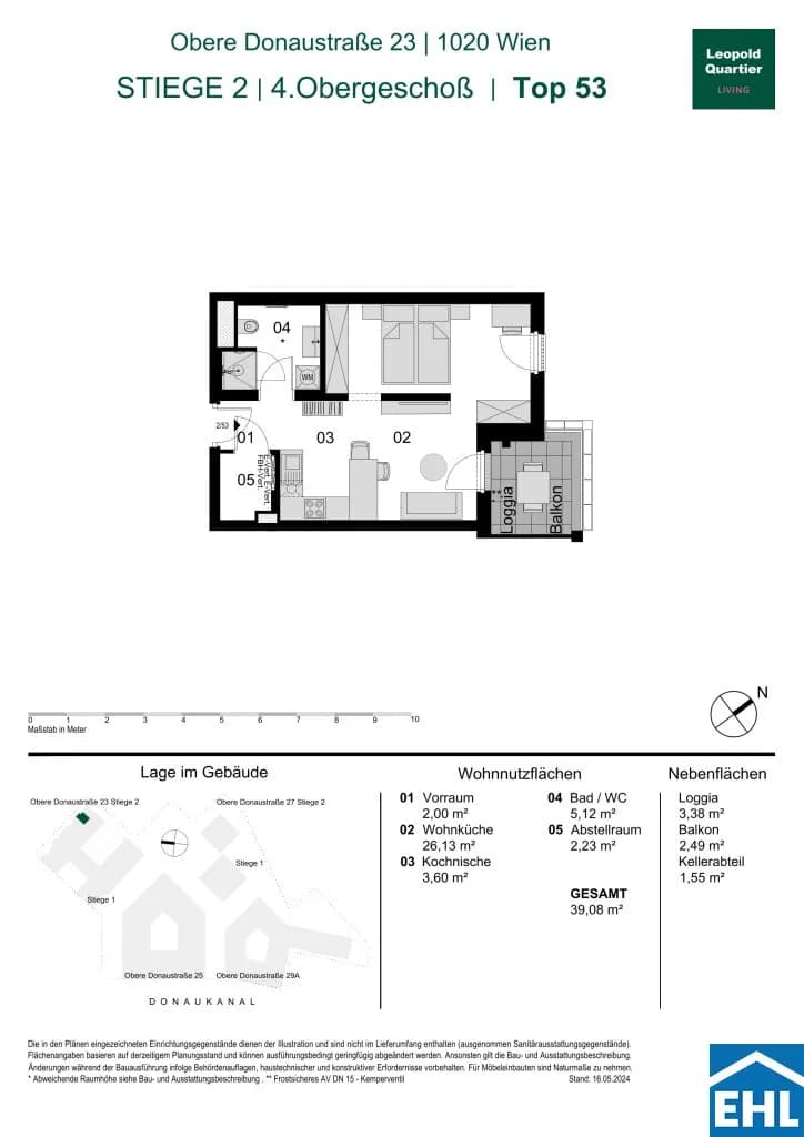1-Zimmer-Wohnung kaufen in Wien – 39,08 m², € 437.000 – Bild 35 von 35