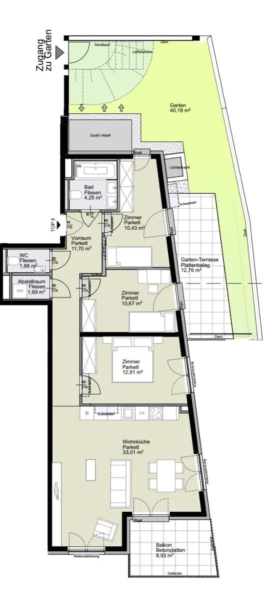 4-Zimmer-Wohnung kaufen in Wien – 86,54 m², € 896.600 – Bild 19 von 21