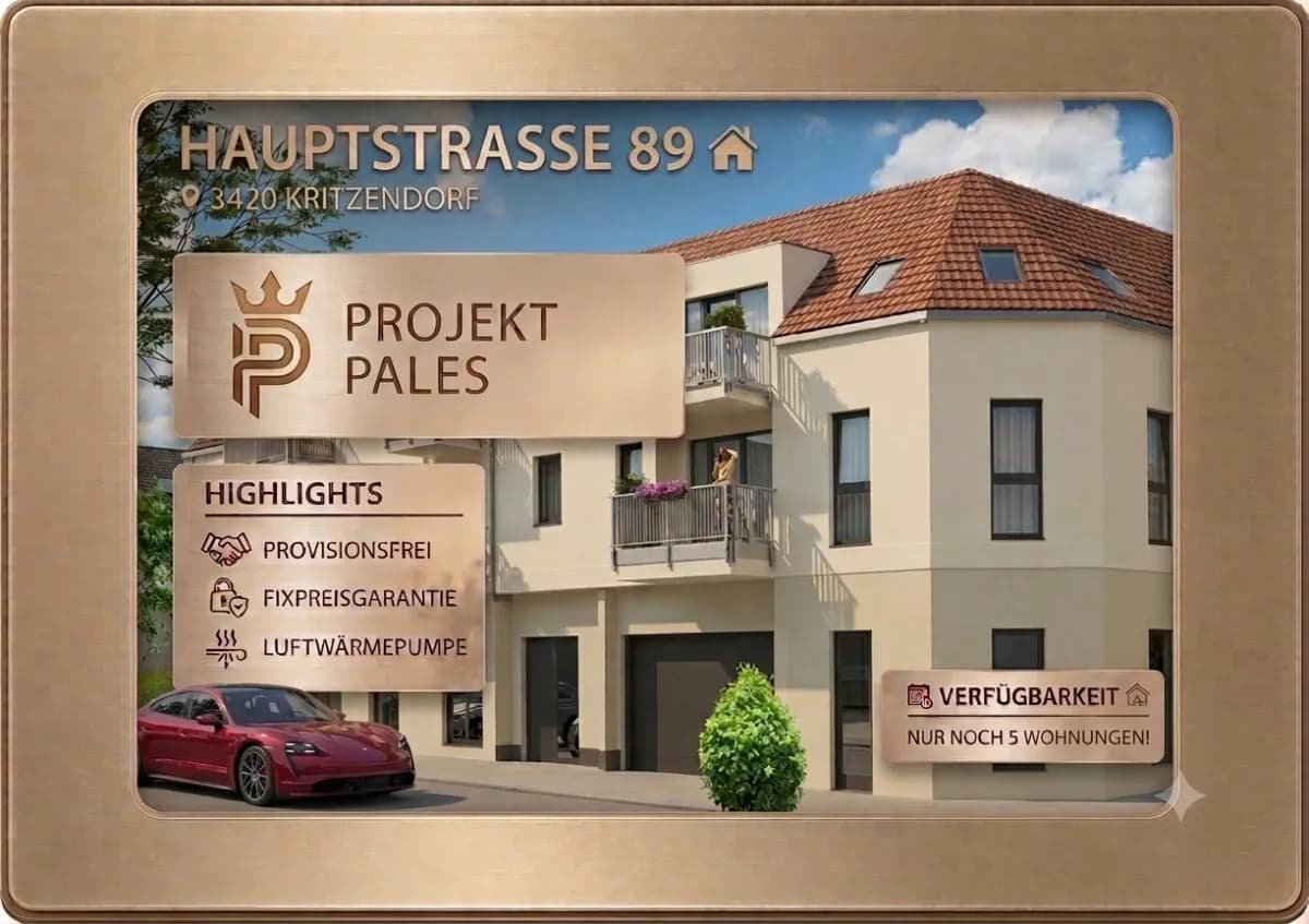 2-Zimmer-Wohnung kaufen in Tulln – 39,49 m², € 188.910