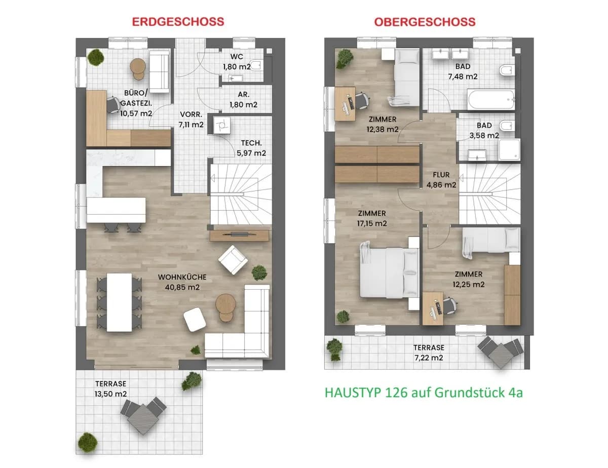5-Zimmer-Haus kaufen in Mödling – 125,8 m², € 460.000 – Bild 11 von 12