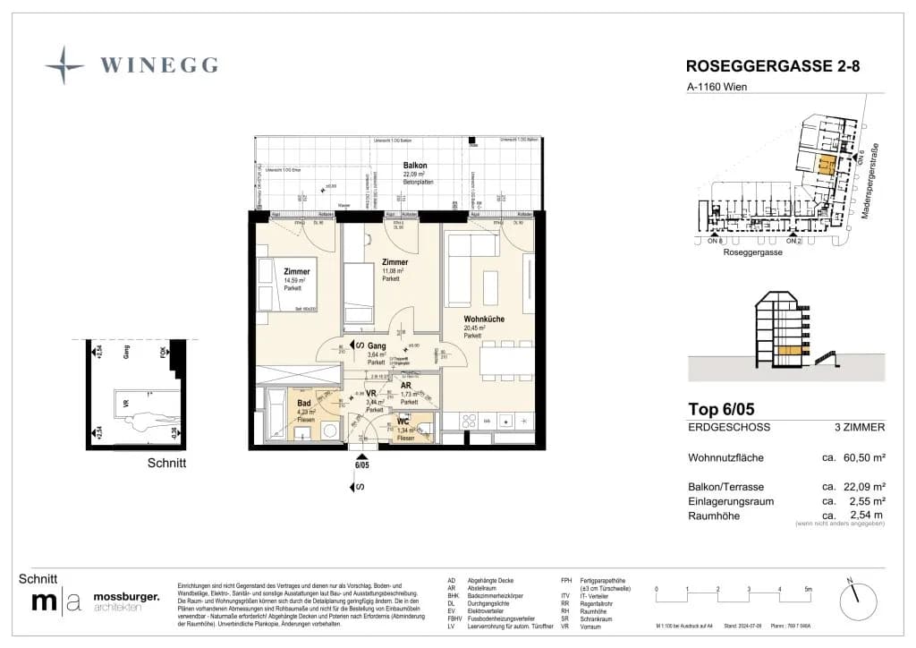 Immobilie kaufen in Wien – 60,5 m², € 373.500 – Bild 9 von 9
