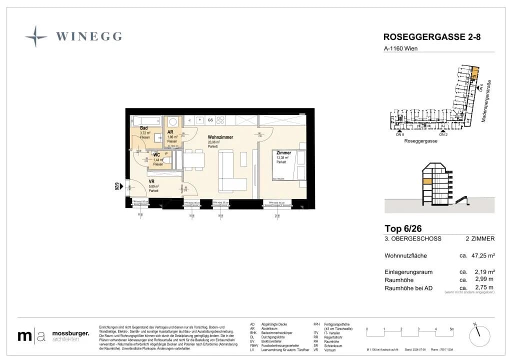 Immobilie kaufen in Wien – 47,4 m², € 298.800 – Bild 7 von 7