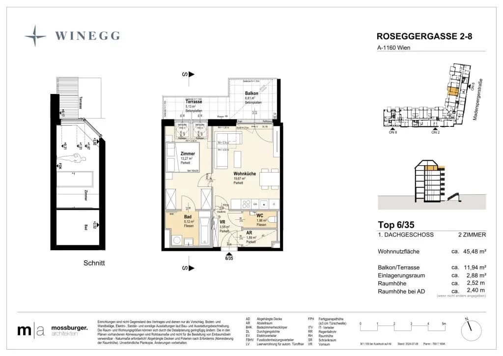 Immobilie kaufen in Wien – 45,6 m², € 358.300 – Bild 11 von 11