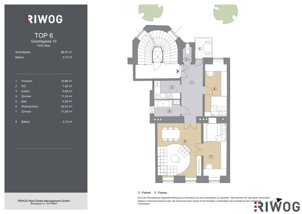 3-Zimmer-Wohnung kaufen in Wien – 66,57 m², € 545.000 – Bild 24 von 24