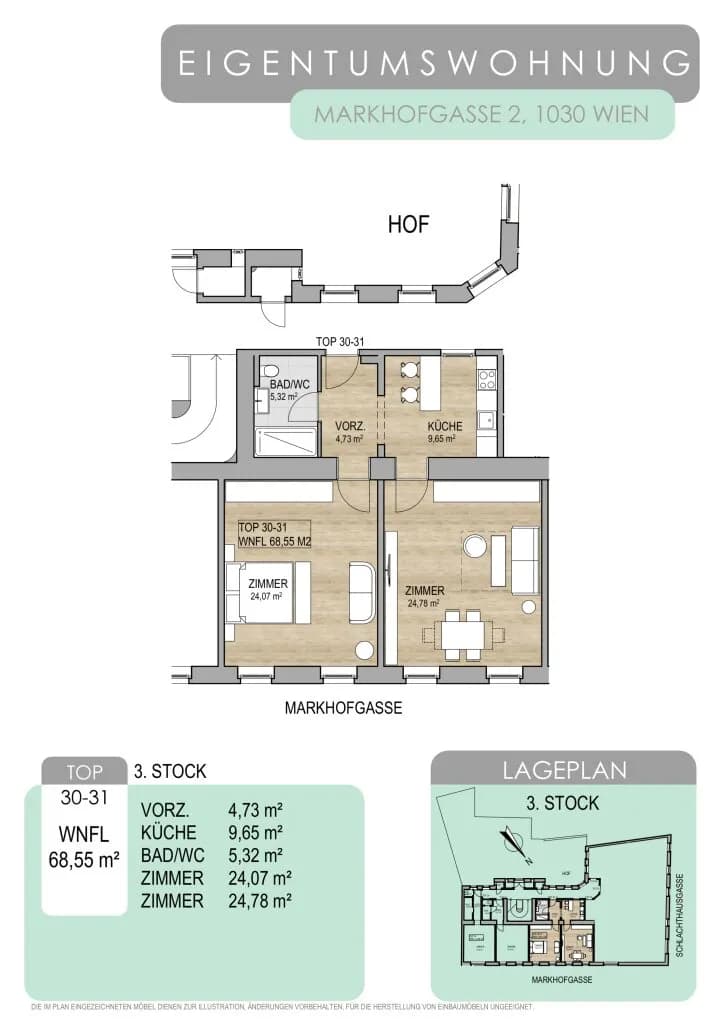 2-Zimmer-Wohnung kaufen in Wien – 68,55 m², € 399.000 – Bild 23 von 23