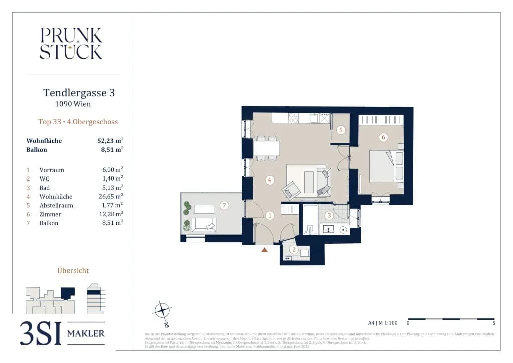 2-Zimmer-Wohnung kaufen in Wien – 52,23 m², € 619.000 – Bild 16 von 16