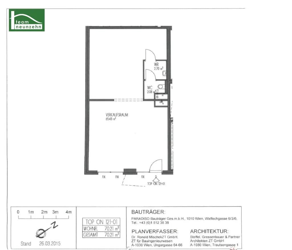 1-Zimmer-Gewerbeimmobilie mieten in Wien – 70 m², € 1.838 – Bild 12 von 12