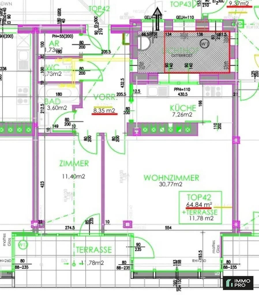 2-Zimmer-Wohnung mieten in Wien – 64,36 m², € 1.612 – Bild 10 von 10