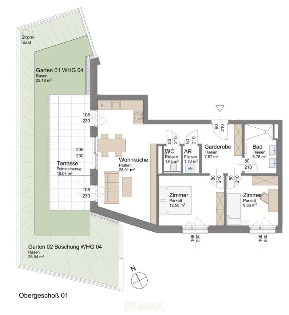 3-Zimmer-Wohnung kaufen in Gmunden – 67,08 m², € 598.000 – Bild 4 von 4