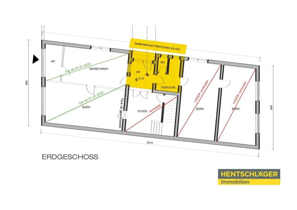 2-Zimmer-Gewerbeimmobilie mieten in Perg – 60 m² – Bild 8 von 8