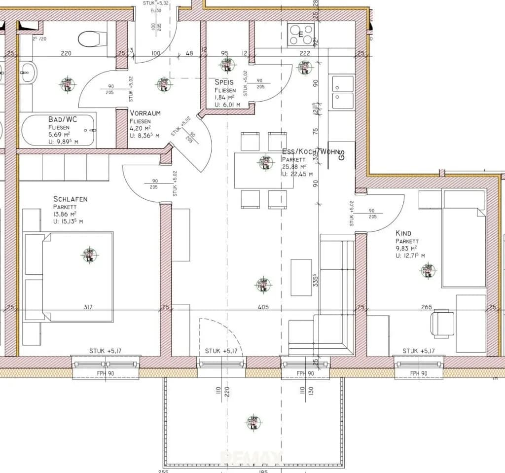 3-Zimmer-Wohnung kaufen in Vöcklabruck – 61 m², € 269.000 – Bild 3 von 3