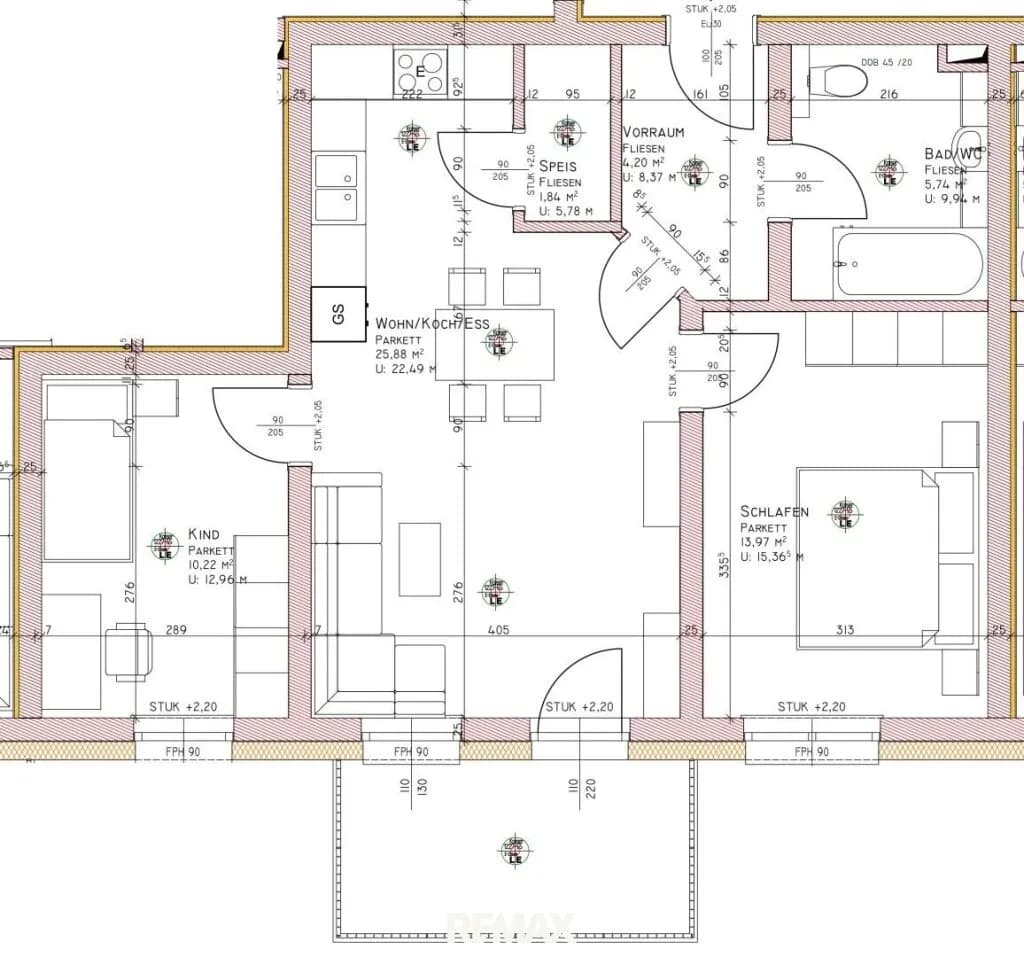 3-Zimmer-Wohnung kaufen in Vöcklabruck – 62 m², € 264.000 – Bild 3 von 3