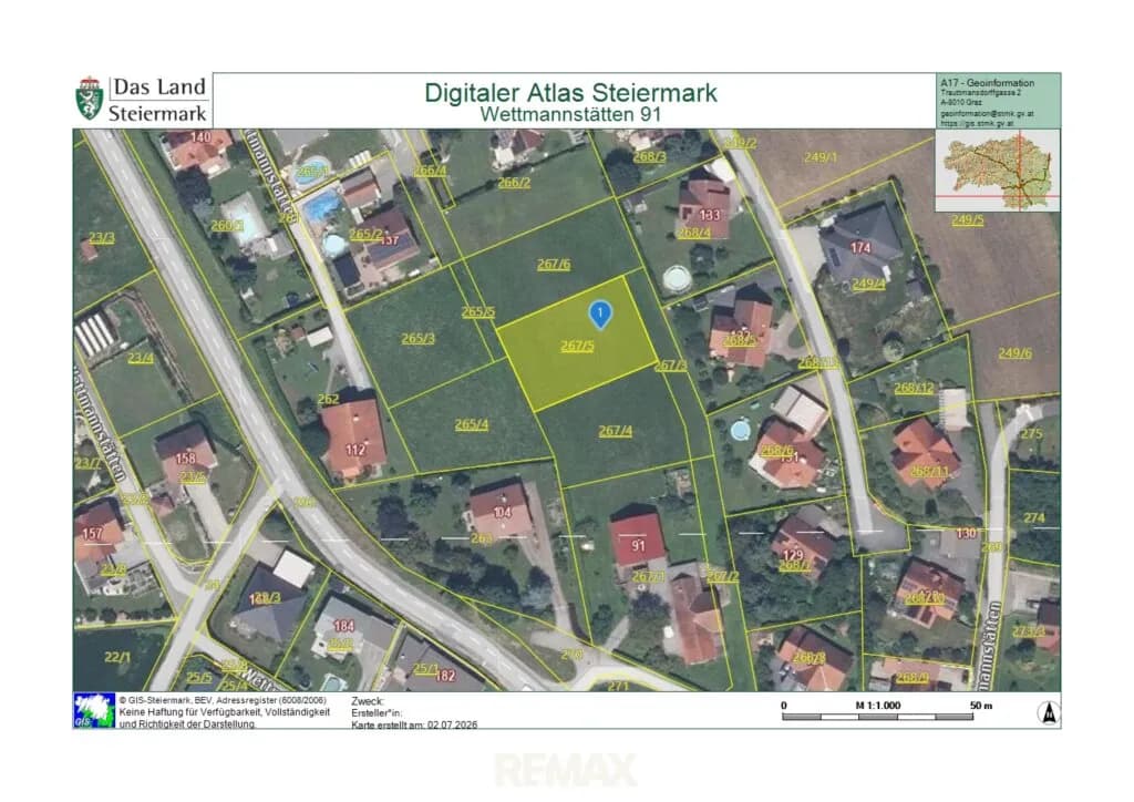 Grundstück kaufen in Deutschlandsberg – 857 m², € 87.000 – Bild 6 von 6