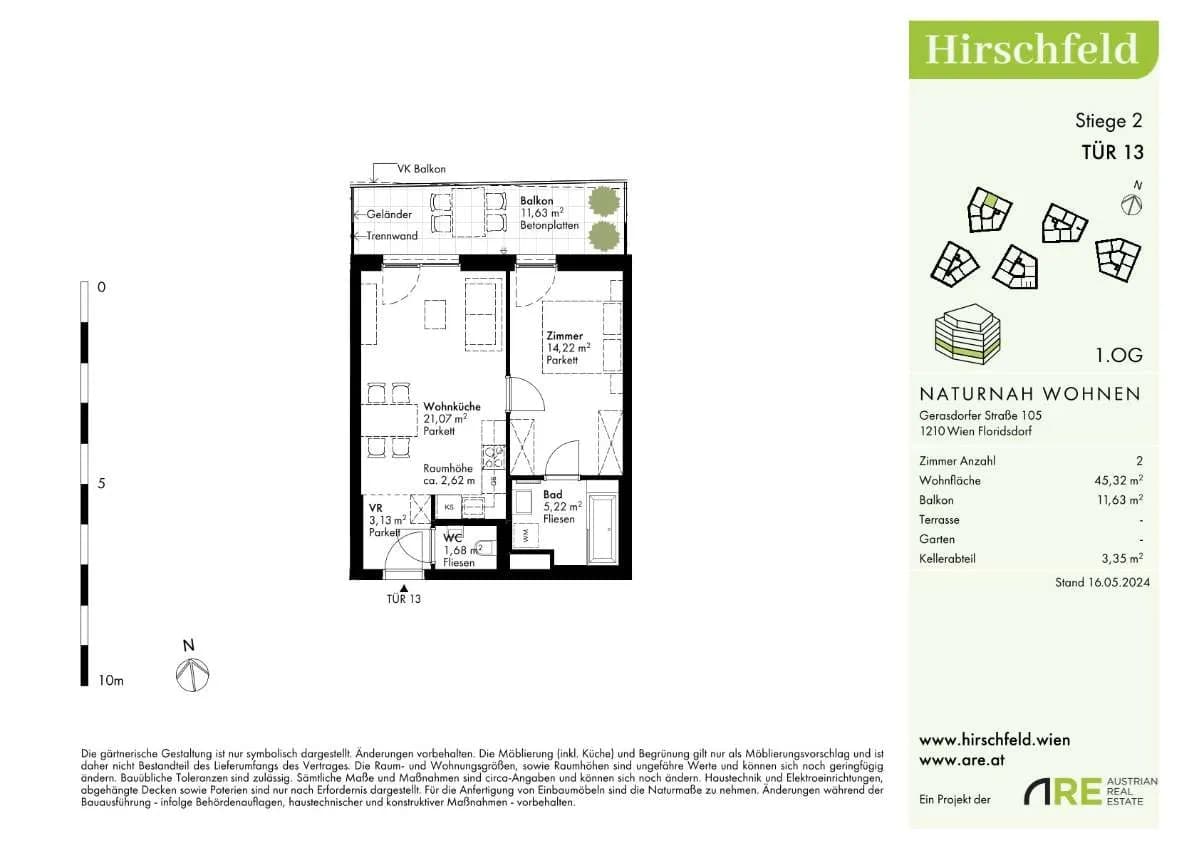 2-Zimmer-Wohnung kaufen in Wien – 45,19 m², € 263.000 – Bild 17 von 28