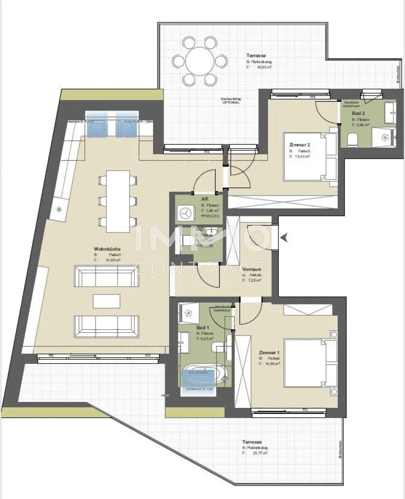 3-Zimmer-Wohnung kaufen in Wien – 90,98 m², € 1.098.500 – Bild 14 von 16
