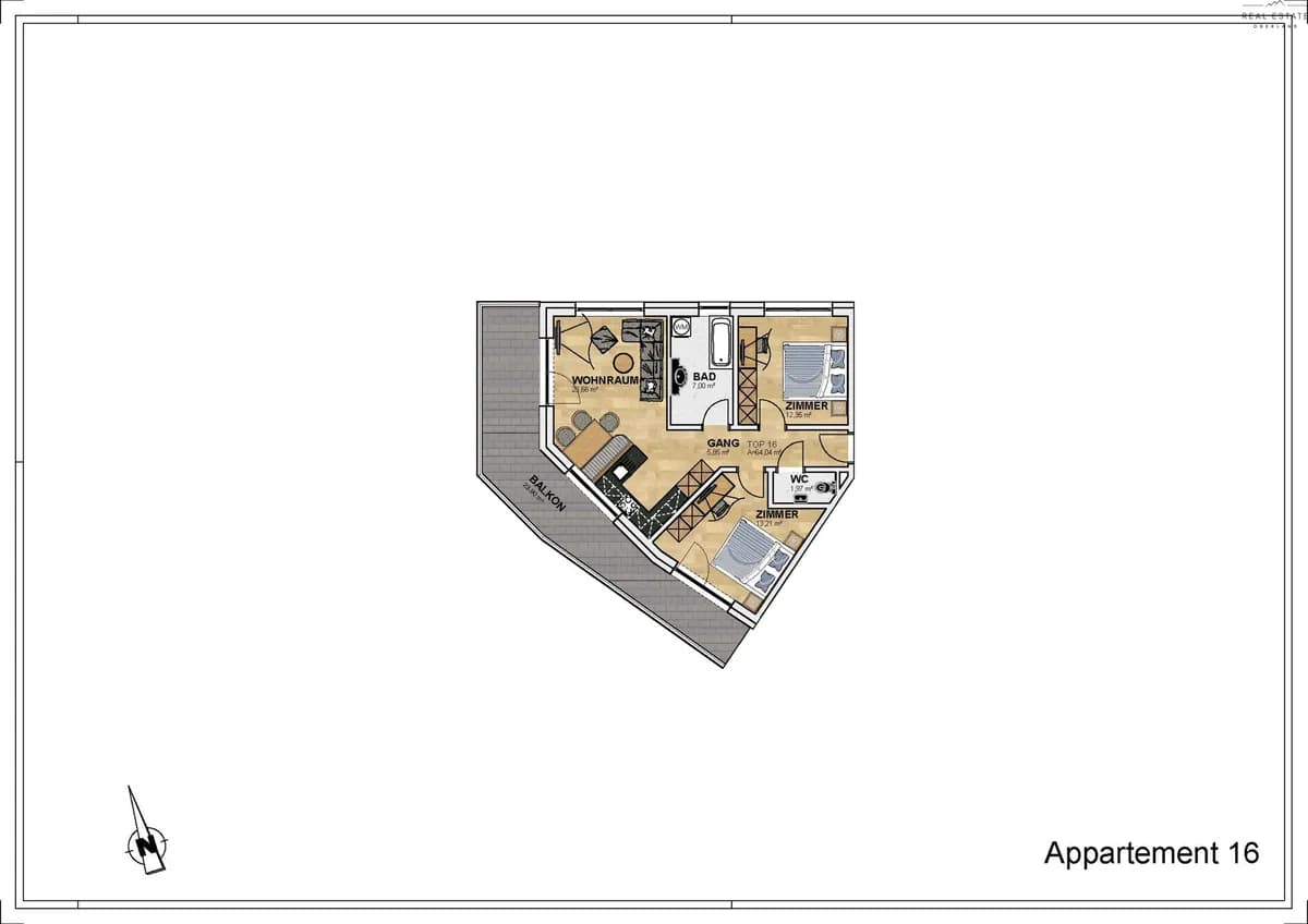 3-Zimmer-Wohnung kaufen in Imst – 64,04 m², € 397.048 – Bild 6 von 6