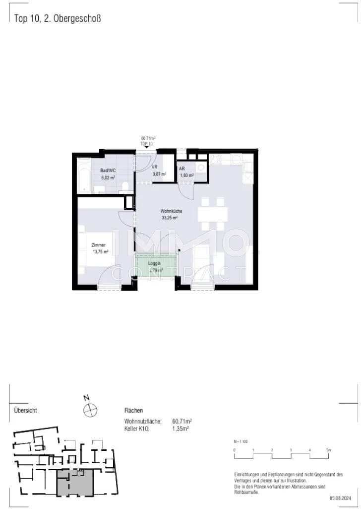 2-Zimmer-Wohnung kaufen in Wien – 60,71 m², € 485.700 – Bild 7 von 7