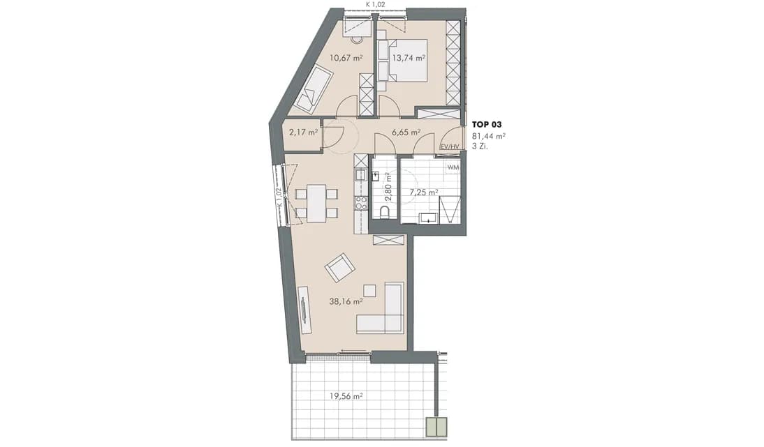 3-Zimmer-Wohnung kaufen in Innsbruck – 81,44 m², € 789.000 – Bild 10 von 10
