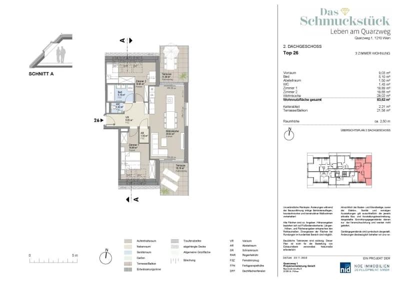 3-Zimmer-Wohnung kaufen in Wien – 83,62 m², € 590.000 – Bild 21 von 22