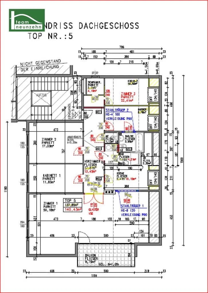 4-Zimmer-Wohnung mieten in Wien – 143,2 m², € 3.496 – Bild 24 von 24