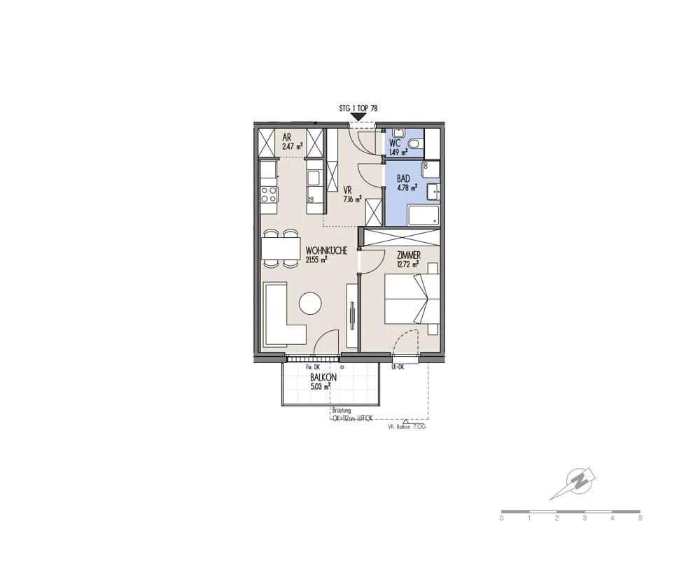 2-Zimmer-Wohnung kaufen in Wien – 50,17 m², € 296.000 – Bild 2 von 15