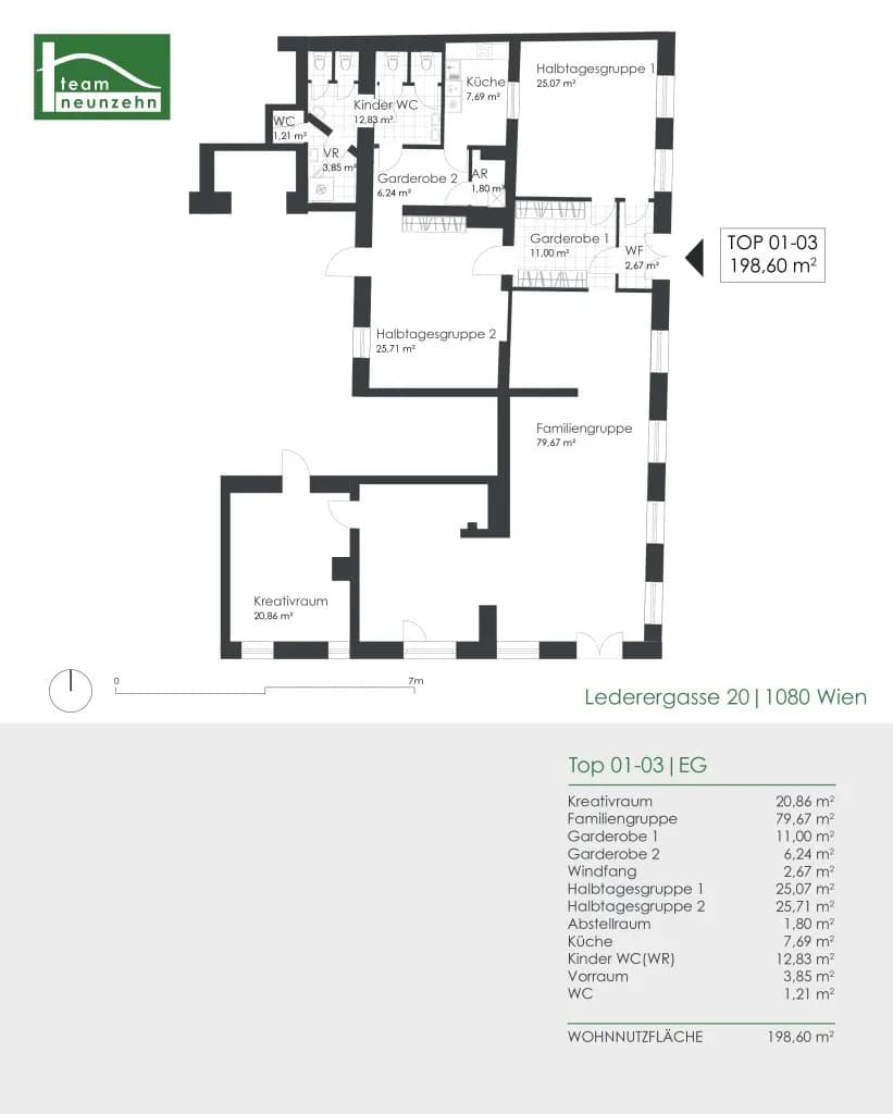 6-Zimmer-Gewerbeimmobilie mieten in Wien – 195,5 m², € 4.000 – Bild 24 von 24