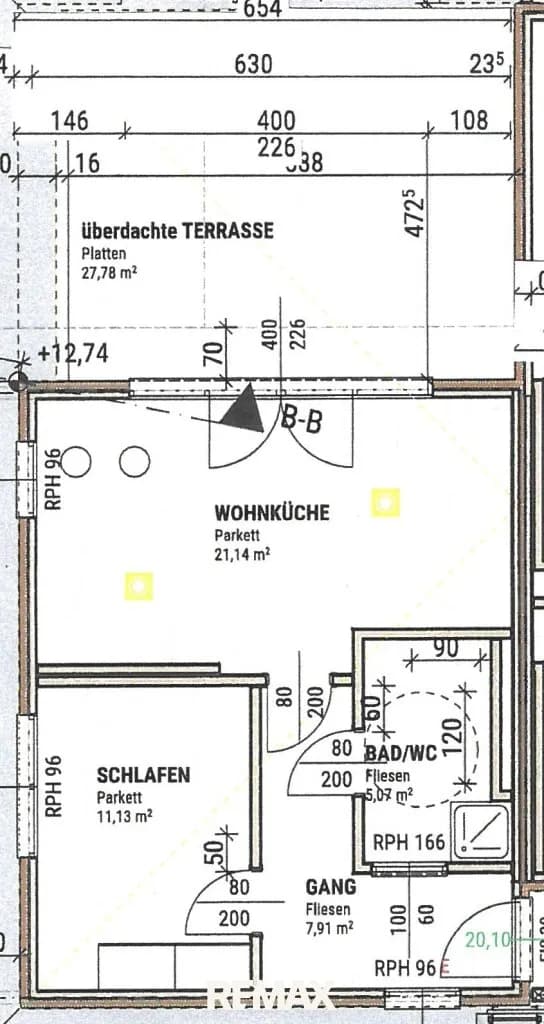 2-Zimmer-Wohnung mieten in Gmunden – 45,25 m², € 845 – Bild 12 von 12