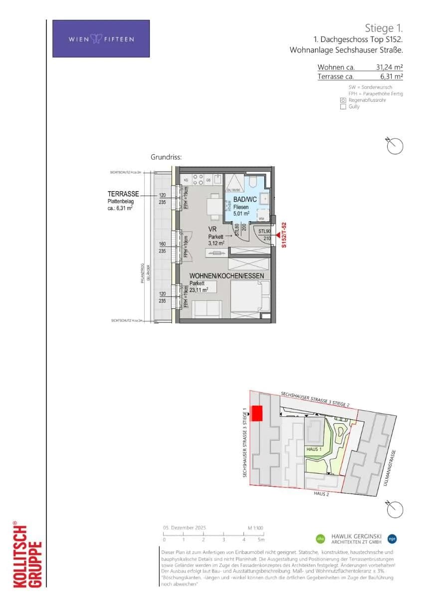 1-Zimmer-Wohnung kaufen in Wien – 31,24 m², € 299.000 – Bild 14 von 14