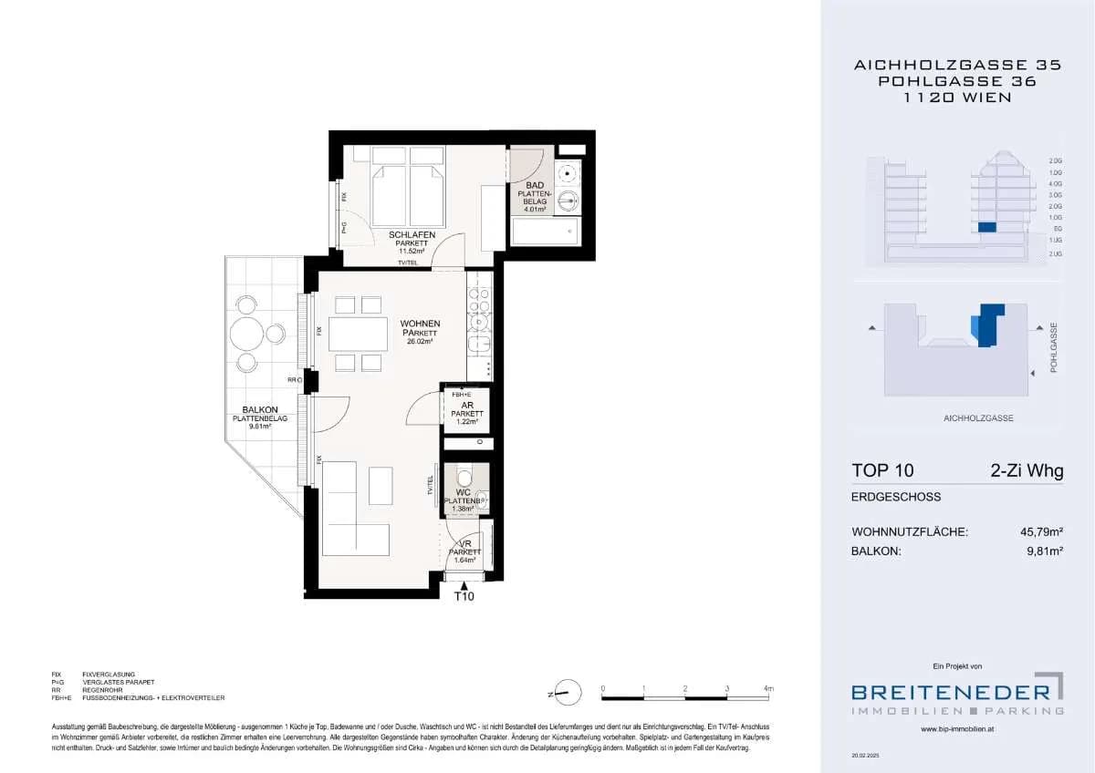2-Zimmer-Wohnung kaufen in Wien – 45,79 m², € 340.000 – Bild 7 von 10