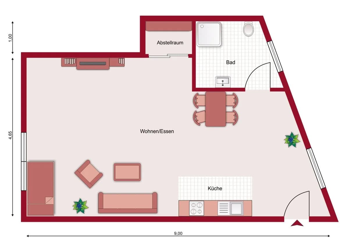1-Zimmer-Wohnung mieten in Kufstein – 42 m², € 828 – Bild 7 von 7