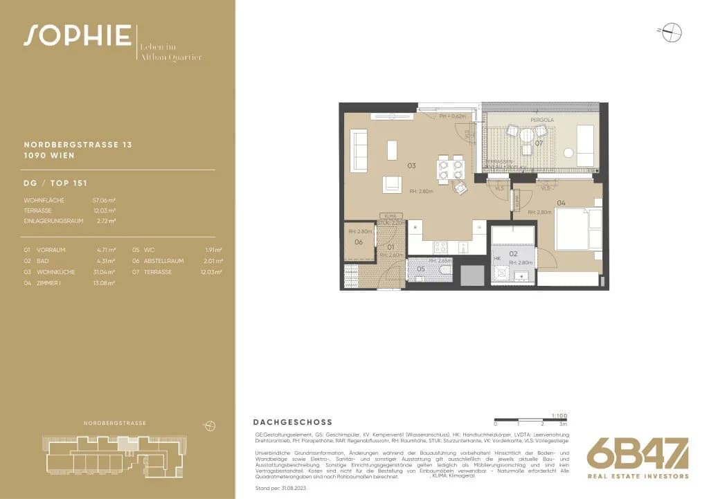 2-Zimmer-Wohnung kaufen in Wien – 57,06 m², € 785.600 – Bild 13 von 13