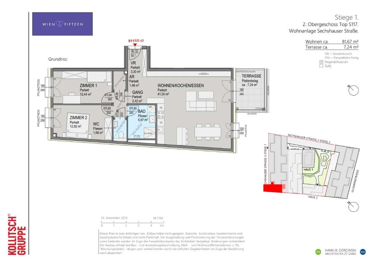 3-Zimmer-Wohnung kaufen in Wien – 81,67 m², € 590.000 – Bild 14 von 14