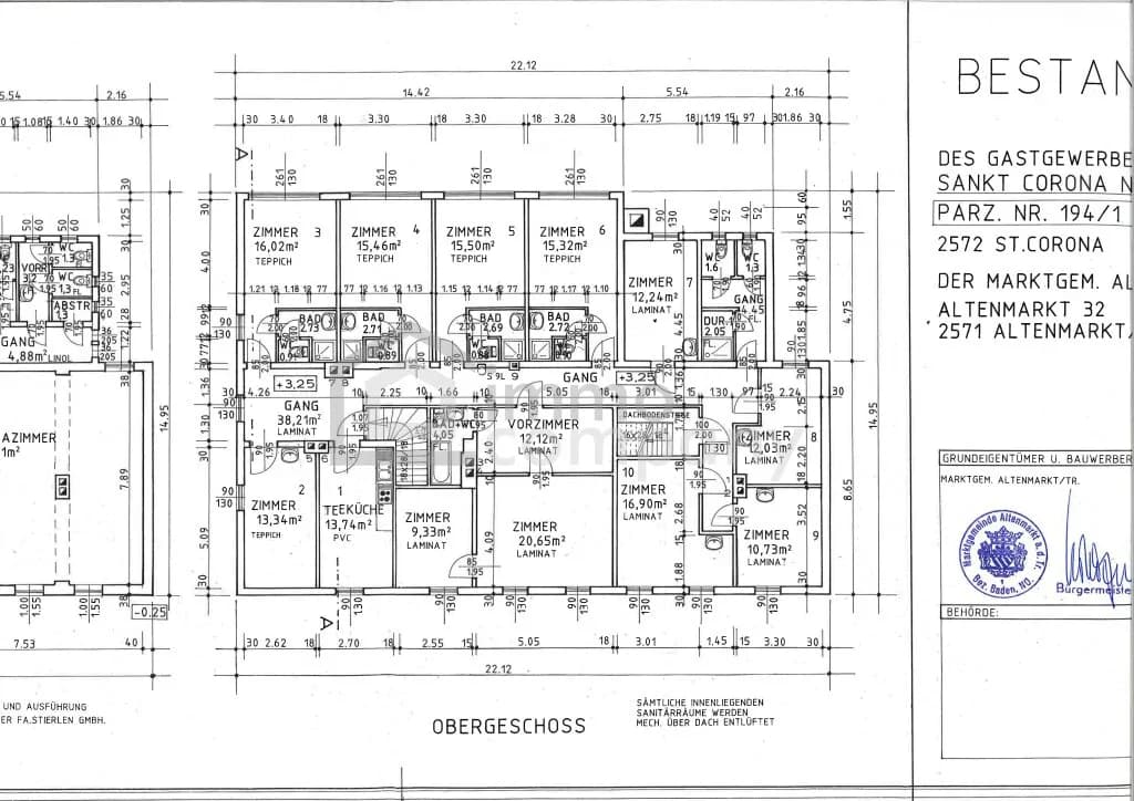 10-Zimmer-Gewerbeimmobilie mieten in Baden – 235 m², € 5 – Bild 39 von 42