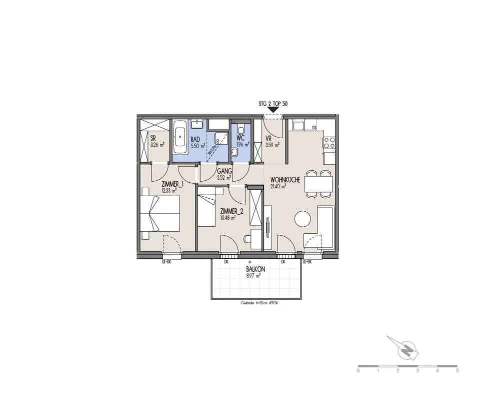 3-Zimmer-Wohnung kaufen in Wien – 62,04 m², € 368.000 – Bild 2 von 22