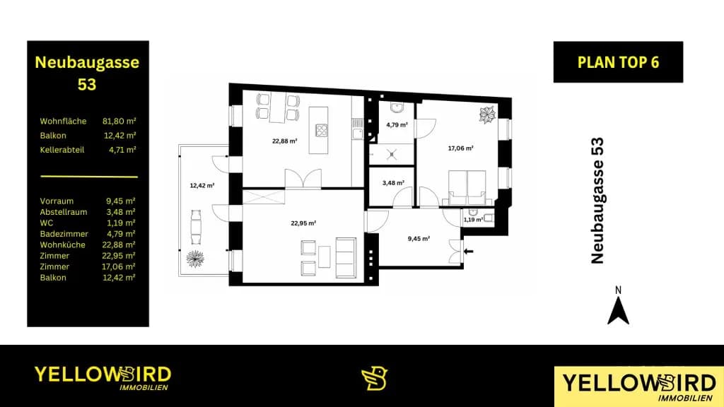3-Zimmer-Wohnung kaufen in Wien – 81,8 m², € 749.000 – Bild 7 von 7