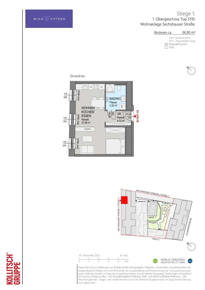 1-Zimmer-Wohnung kaufen in Wien – 36,9 m², € 220.000 – Bild 14 von 14