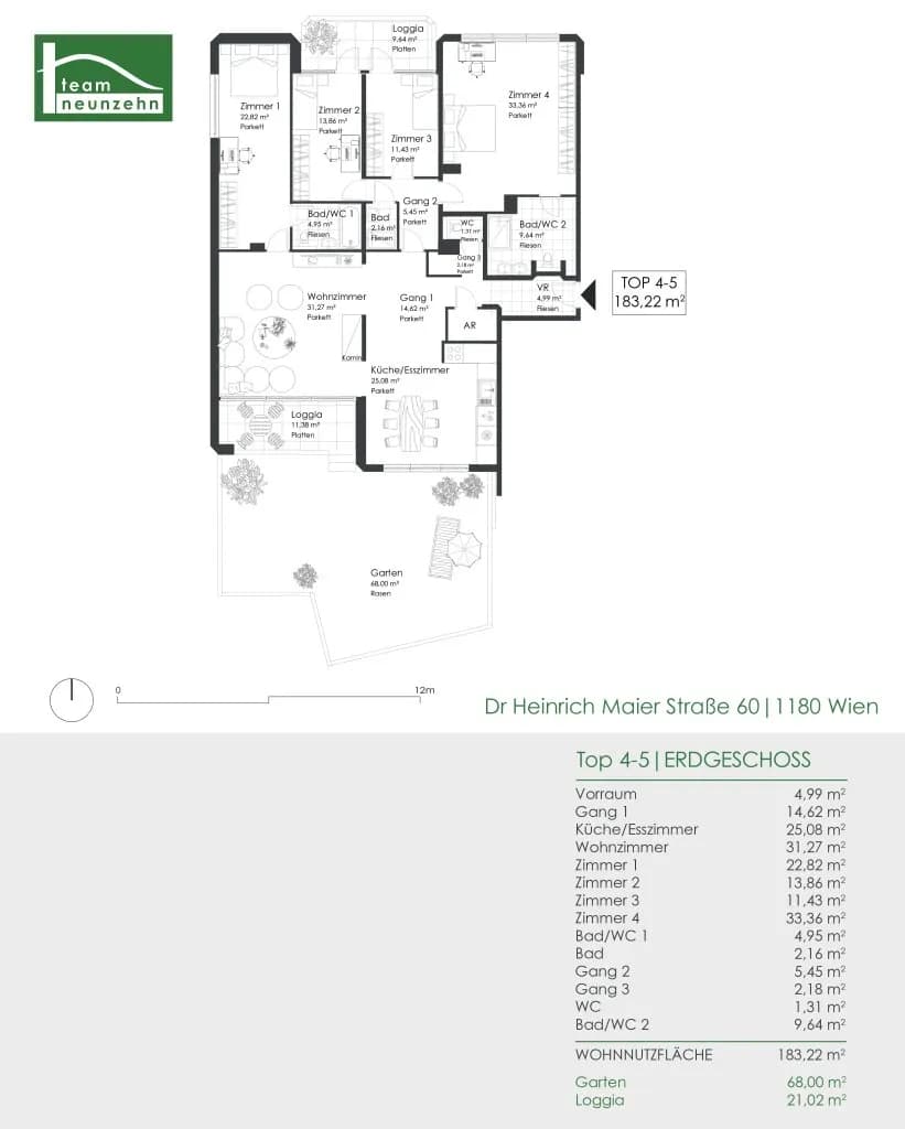 5-Zimmer-Wohnung mieten in Wien – 183,22 m², € 4.343 – Bild 33 von 33