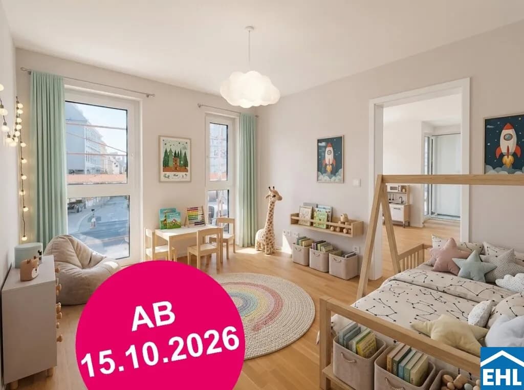 2-Zimmer-Wohnung mieten in Wien – 46,27 m², € 1.120