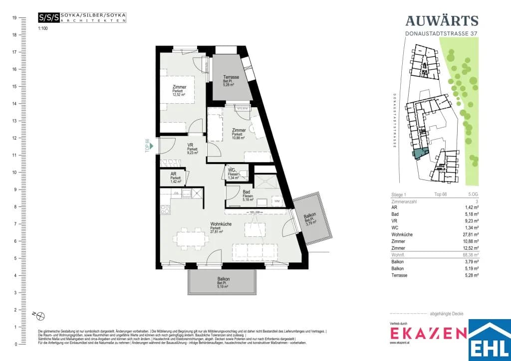 3-Zimmer-Wohnung mieten in Wien – 68,38 m², € 1.855 – Bild 20 von 20