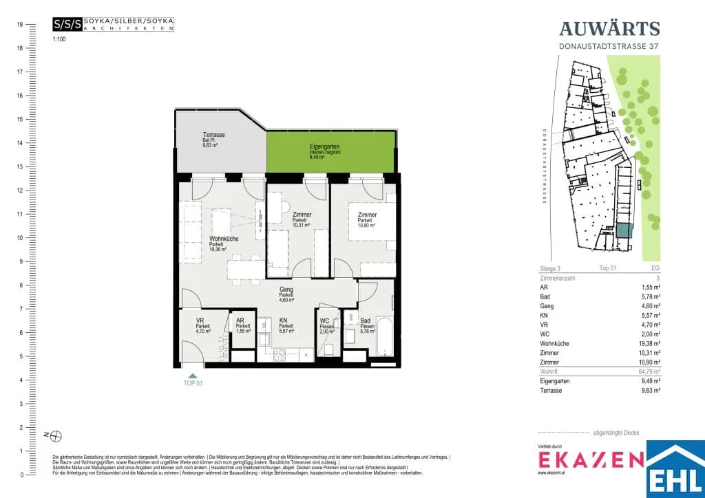 3-Zimmer-Wohnung mieten in Wien – 64,79 m², € 1.680 – Bild 20 von 20